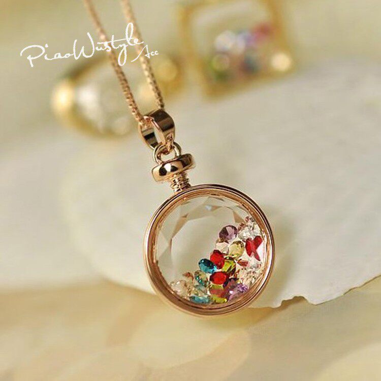 时尚简约甜美生日礼物水瓶十字架四叶草吊坠锁骨链项链女饰品