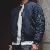 马登工装 空军MA1飞行员夹克棉服男保暖加厚棒球棉衣外套秋冬 美式