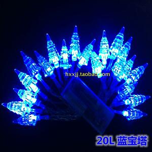 松树LED电池灯串 星星节日圣诞彩灯闪灯串灯婚庆用品宝塔装饰彩灯