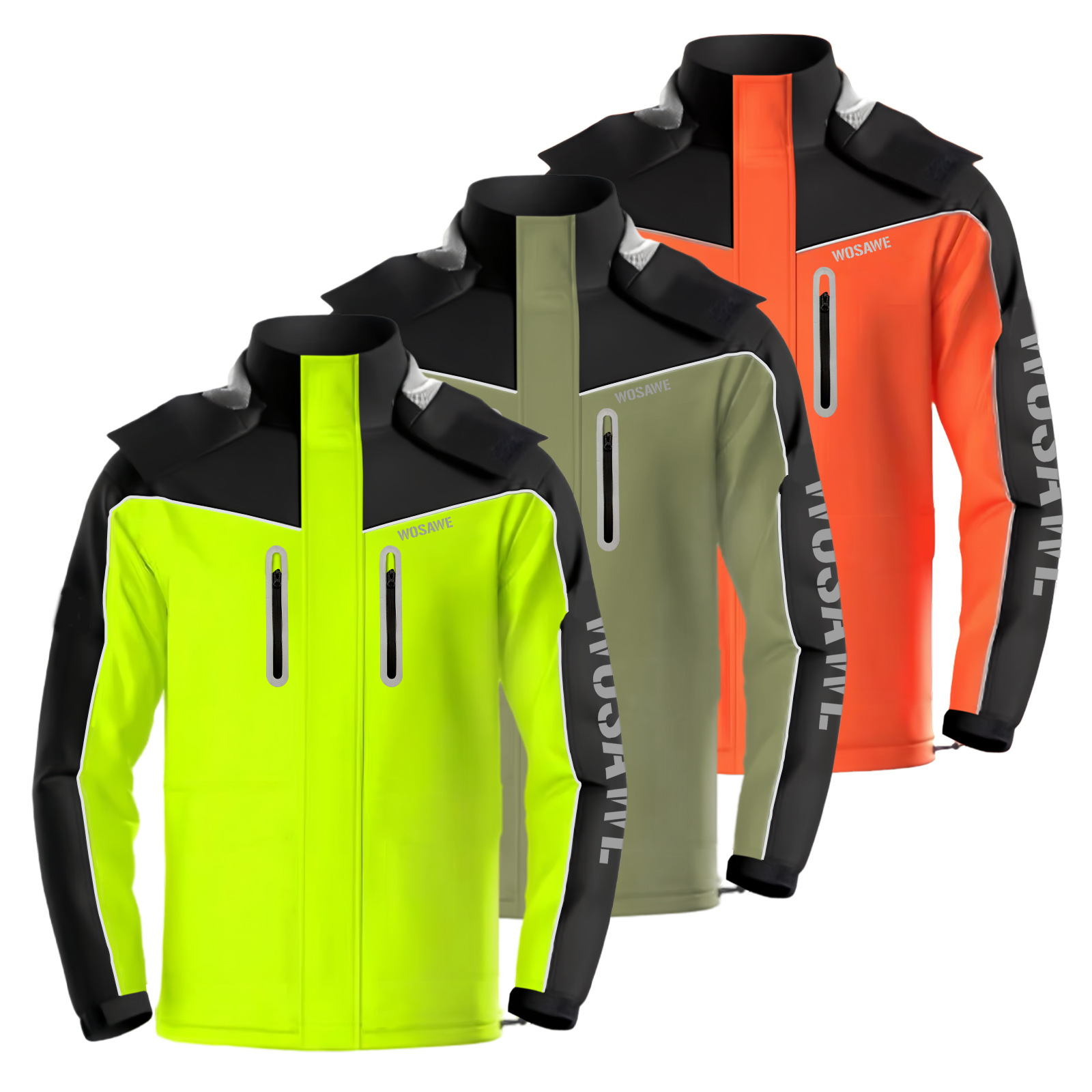 沃萨维骑行雨衣防风防水登山钓鱼服户外运动徒步防雨冲锋衣ME224