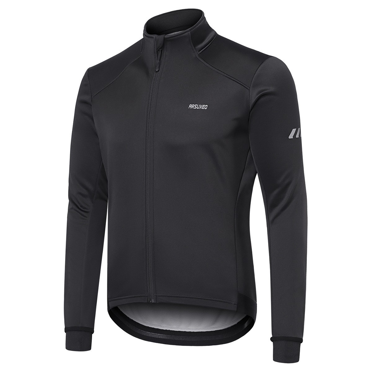 艾速欧自行车运动修身骑行服三层复合抓绒保暖防风外套夹克衫24C