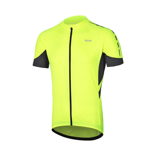 艾速欧户外夏季男骑行服自行车服短袖上衣全拉链速干透气吸汗636