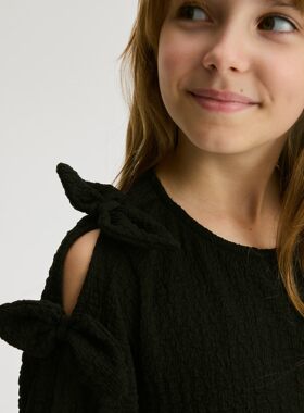 欣易雪法单童装 白色 黑色 薄款 女童连衣裙 波兰订单