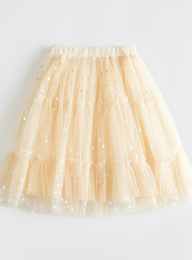 欣易雪法单童装 半身裙纱裙 纯棉布裙子女童