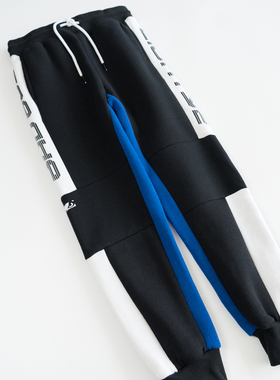 欣易雪法单童装加绒裤运动裤卫裤字母图案保暖休闲裤束脚户外秋冬