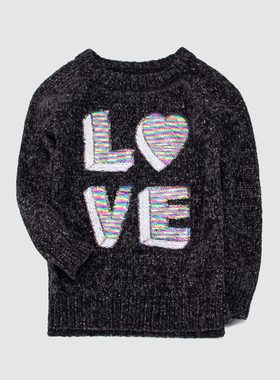 B1-2 法单童装 中大童毛衣 雪尼尔厚款女童长袖 清仓 特价