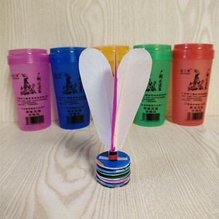 N20金兰花大鼓皮南派花毽鸽毛毽子广式毽球好踢耐踢老人公园围踢