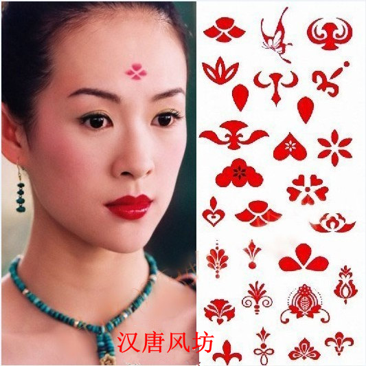 汉唐风眉心贴古装