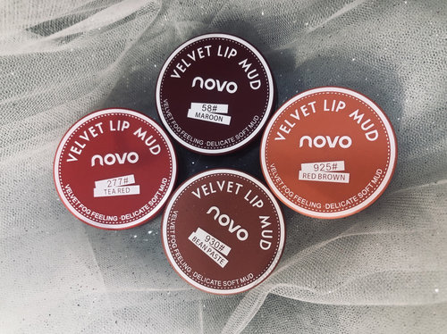 NOVO雾面丝绒果冻唇泥罐装唇颊两用哑光款平价口红