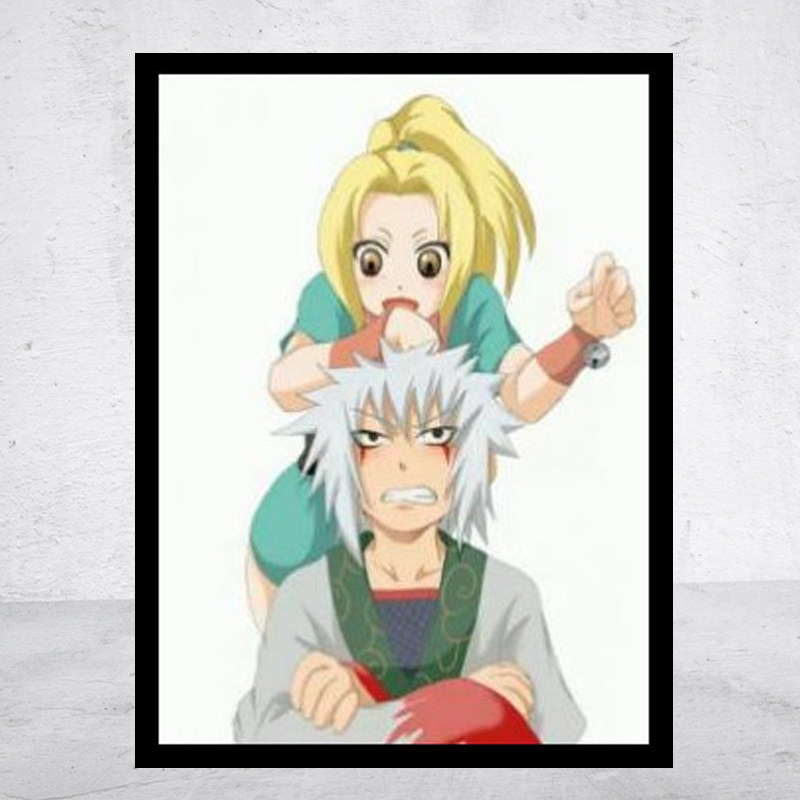 新品动漫5D钻石画火影忍者自来也纲手方圆钻满贴十字绣满绣印花