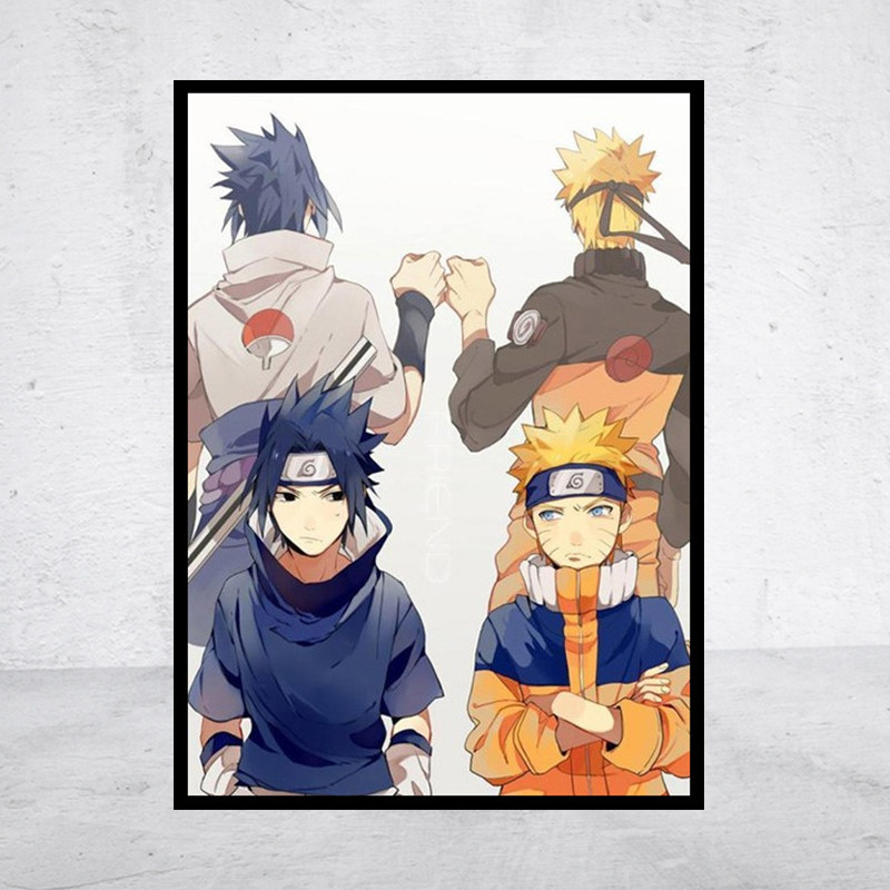 动漫5D钻石画火影忍者宇智波佐助/鸣人方圆钻满贴十字绣满绣印花