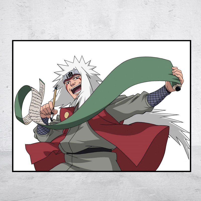 【新品】动漫5D钻石画火影忍者自来也方圆钻满贴十字绣满绣印花