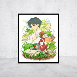 2024新款钻石画方圆钻借东西的小人阿莉埃蒂满贴十字绣满绣印花