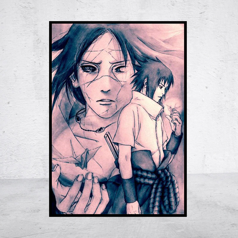 动漫5D钻石画火影忍者宇智波佐助/鼬方圆钻满贴十字绣满绣印花包