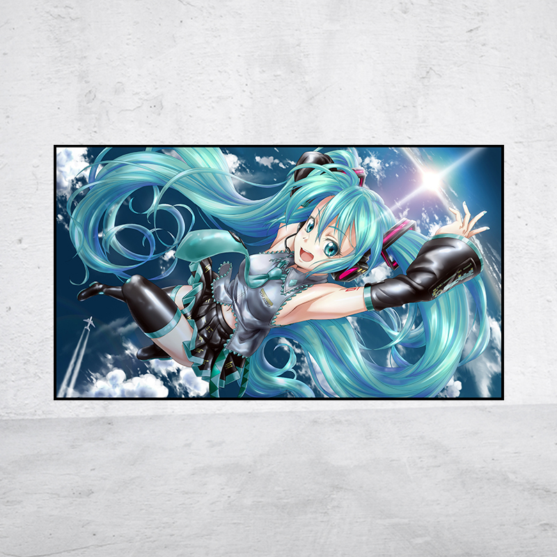 【新品】动漫5d钻石画初音未来方圆钻石画满贴十字绣