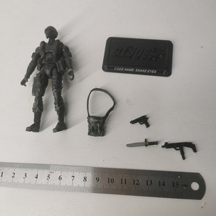 GIJOE 特种部队25周年 3.75寸 蛇眼面具人SNAKE EYES 突击队款