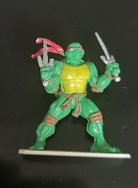 HEROCLIX威世智反转英雄 2003版忍者神龟动画拉斐尔微缩模型