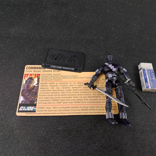 特种部队25周年GIJOE礼盒版面具人蛇眼SANKEEYES3.75英寸可动人偶