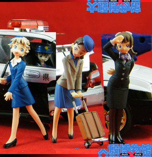 海洋堂ANA全日空日航55周年纪念限量瓶盖景品制服空姐