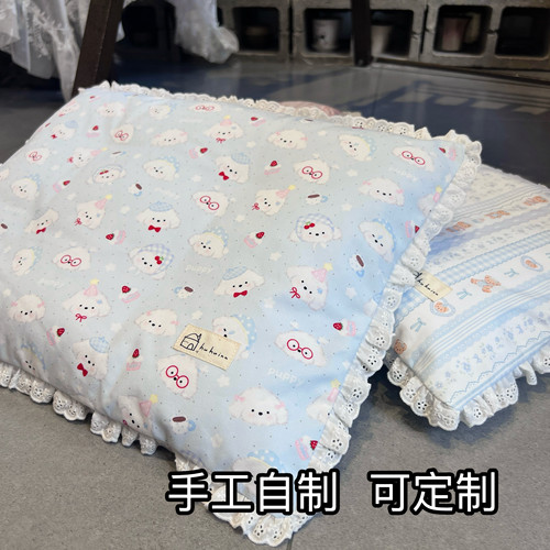 自制可拆洗纯棉卡通宠物垫四季款猫咪狗狗垫薄款透气加厚保暖窝垫
