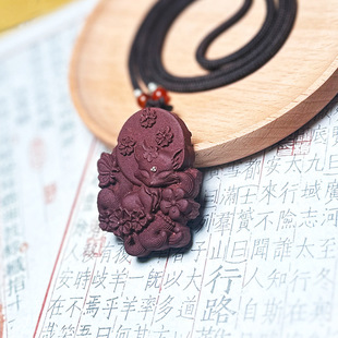 花蕊夫人合香珠牌草本古法手工玫瑰花香青丘凤九尾狐花蕊夫人吊坠