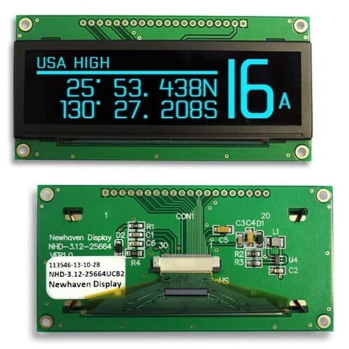 NHD-3.5-320240MB-ATXL/NHD-3.12-25664UCY2/NHD-3.12-25664UCB2