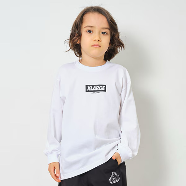 日本潮牌x 儿童吸湿接触冷感功能面料纯棉长袖T恤男女同款,童装/婴儿装/亲子装,T恤,淘宝优惠券,粉丝福利购,淘宝优惠卷