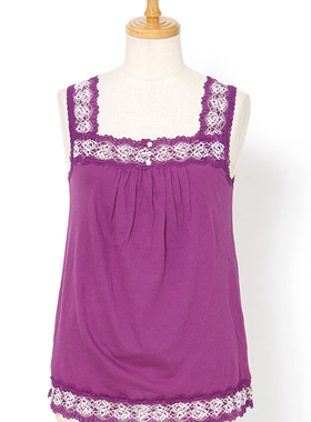 AS大牌舒适纯棉蕾丝边背心6900+日币 有大码