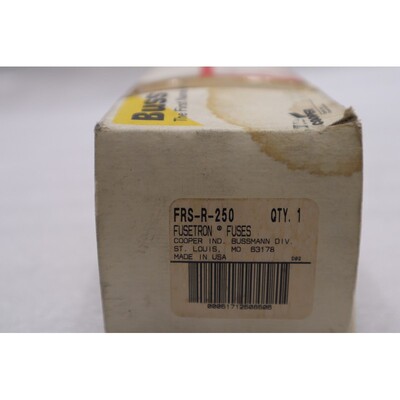 全新 开箱 Bussman Fusetron FRS-R-250 250 安培 600 伏 库存 21