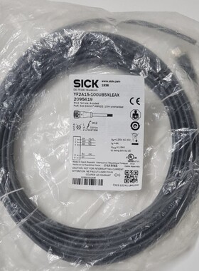 6 件 Sick YF2A15-100UB5XLEAX 母 C. M12,8 针,直,A 编码 10 M