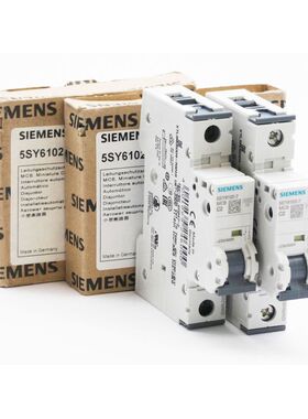 2x Siemens 5SY6102-7 5SY6 102-7 MCB C2 Leitungsschutzschalte