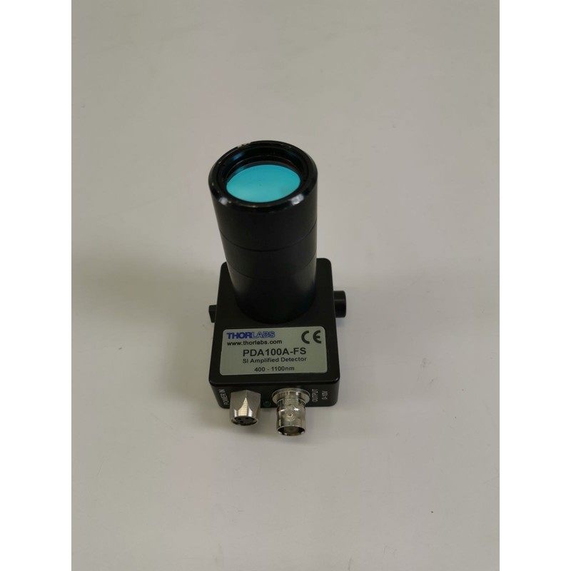 THORLABS PDA100A-FS SI Amplified Detector + Objektiv