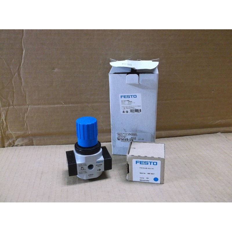 LR-1/8-D-MINI Festo NEW In Box Pressure Regulator LR18DMINI