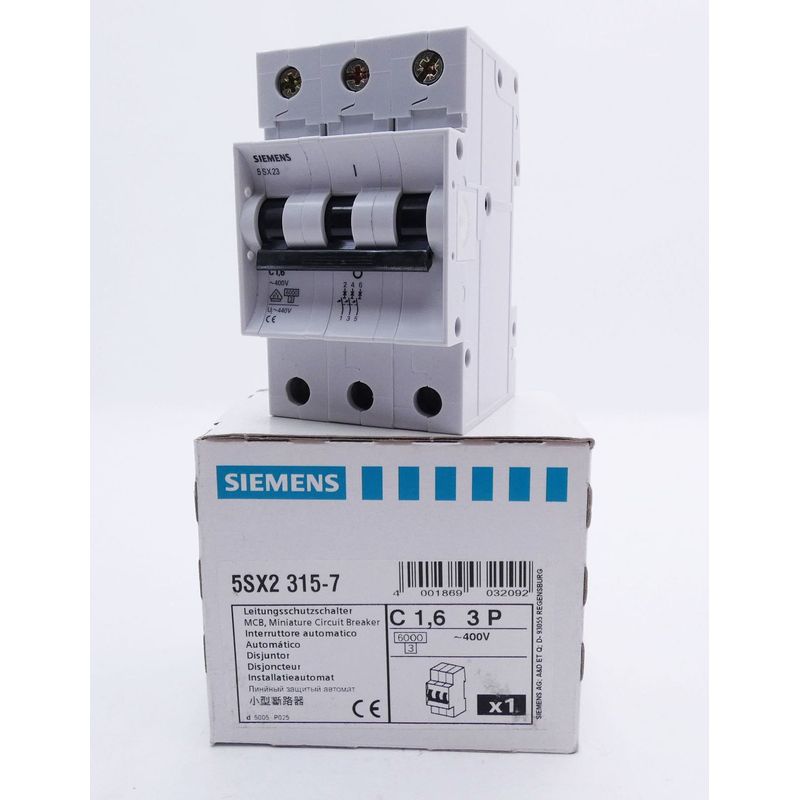 Siemens 5SX2315-7 5SX2 315-7 C 1,6 3P Leitungsschutzschalter