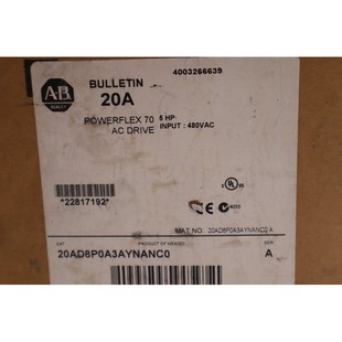 20AD8P0A3AYNANC0 Bradley SER 交流电驱 全新 Powerflex Allen