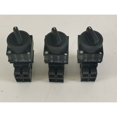 Siemens Drehschalter mit 2x 3SB3400-0A/0H 3er Packung
