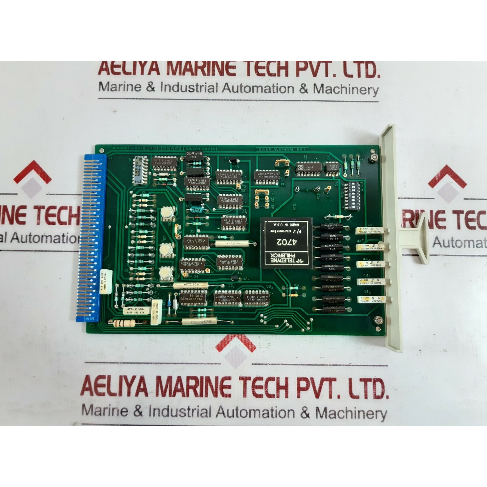 Cgee alsthom sca 502 pcb card 50.723502 c