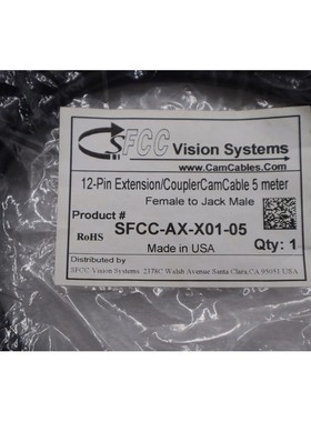 SFFC Vision Systems SFCC-AX-X01-05 电缆样式 母头转公插孔 L-1