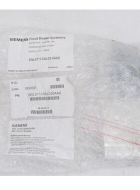 SIEMENS 3WL9111-0AL03-0AA0 ZUBEH?R LEISTUNGSSCHALTER 3WL