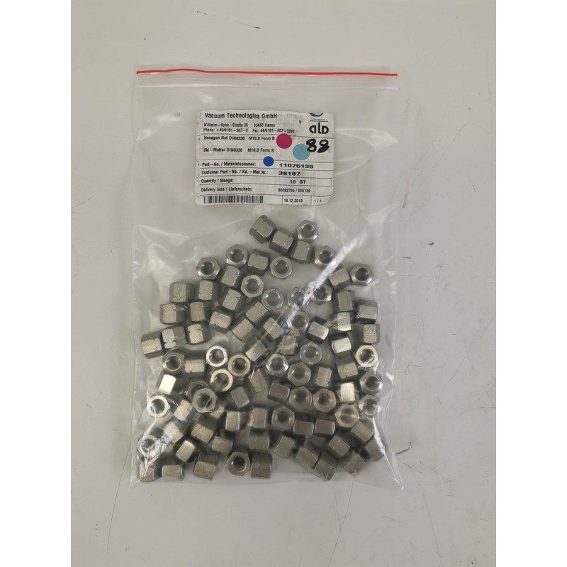 Sechskantmuttern M16 Form B DIN 6330 Edelstahl A2 88 Stück