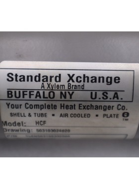 全新标准 Xchange HCF SN503100332500 管式换热器库存 4817-A
