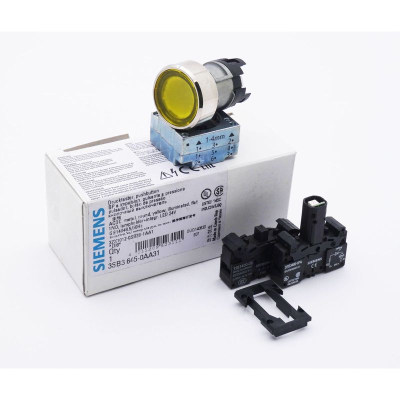 Siemens 3SB3 645-0AA31 E: 08 Drucktaster -unused/OVP-