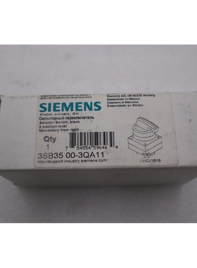 全新 开箱 西门子 3SB35 00-3QA11 杠杆瞬时选择器开关 STK H70A