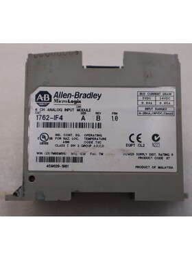 ALLEN-BRADLEY 1762-IF4 MICROLOGIX 4 CH 分析输入模块库存 K-69