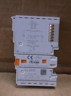 EL3002 Beckhoff NEW PLC Slice I/O EtherCAT 2 Channel Analog