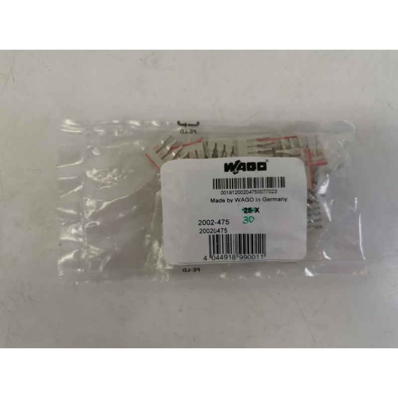 WAGO 2002-475 Schachtelbrücker 5-fach Nennstrom 25A 30er Pa