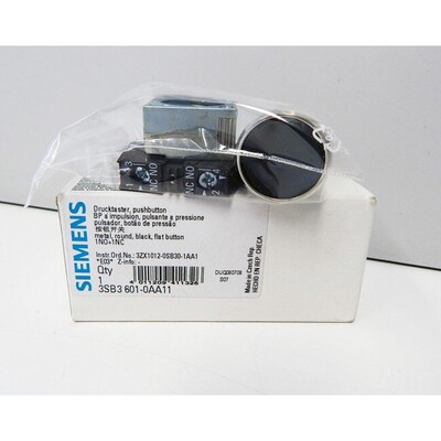 Siemens 3SB3 601-0AA11 E: 03 Drucktaster -unused/OVP-