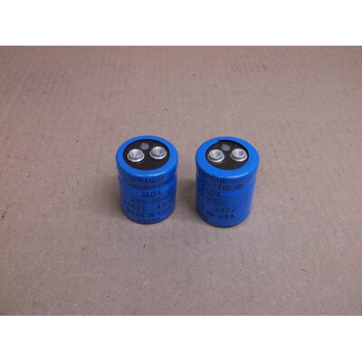 36DX Sprague Powerlytic 280uF 200V Condensador