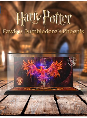 KGBOX乐高76394哈利波特凤凰福克斯亚克力防尘盒罩展示盒灯光灯饰