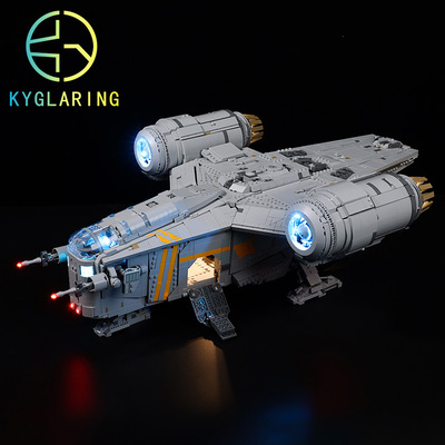 KY可匀乐高75331剃刀冠号UCS星战积木防尘盒罩展示盒LED灯光灯饰